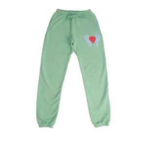 Brown Dyed Girl Heartbreaker Sweatpants NWOT